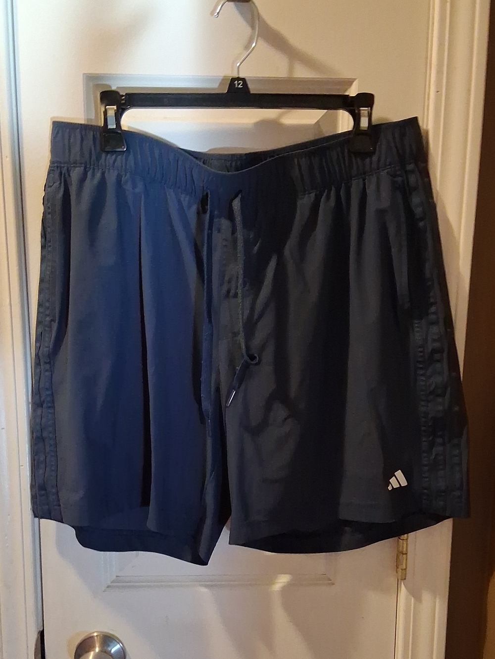 adidas Navy Blue Men's Athletic Shorts with Drawstring